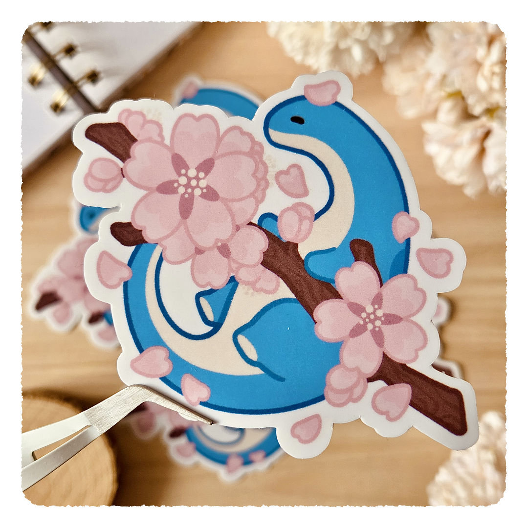 Kiss Cut Sticker - Memories under cherry blossoms