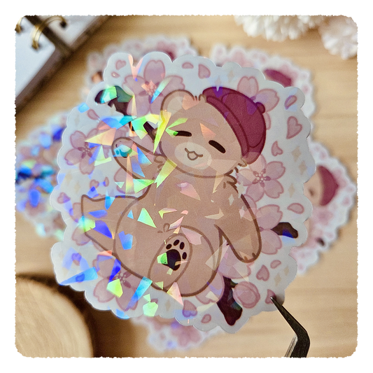 Kiss Cut Sticker - Cherry Blossom Friends I Scotty