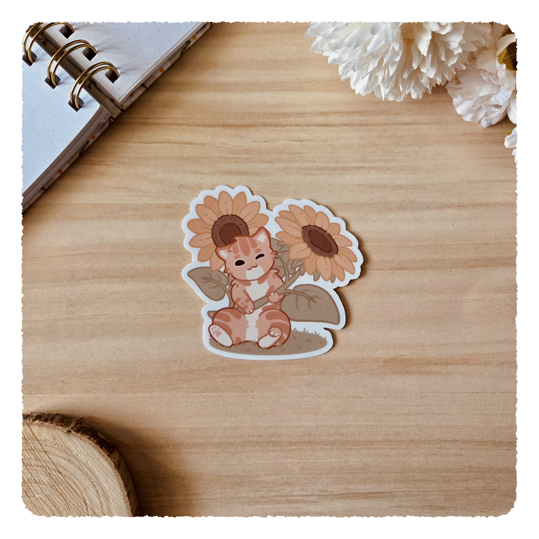 Kiss Cut Sticker - Flourishing Dreams I Sonnenblumen