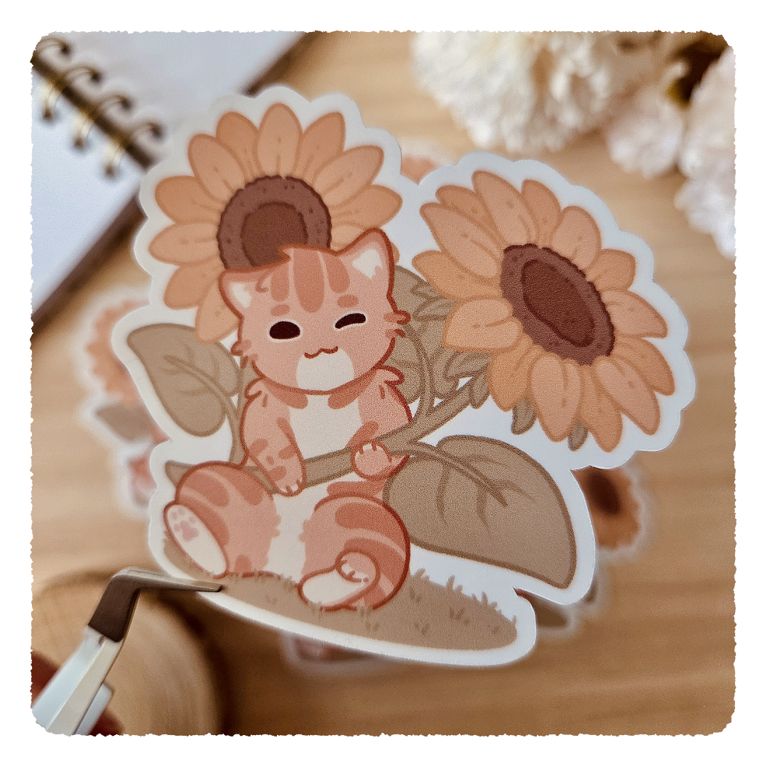 Kiss Cut Sticker - Flourishing Dreams I Sonnenblumen