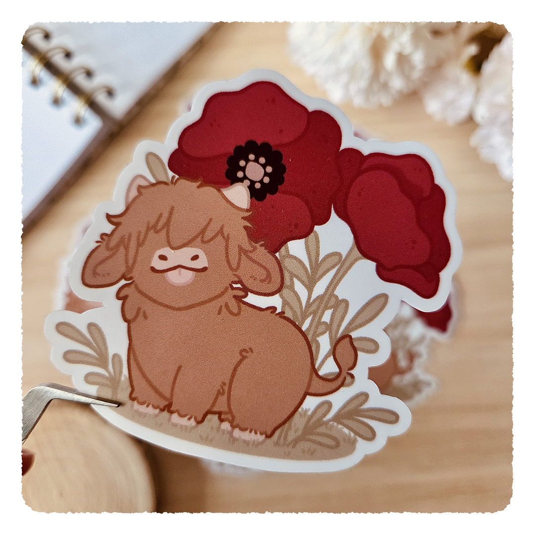 Kiss Cut Sticker - Flourishing Dreams I Mohnblumen
