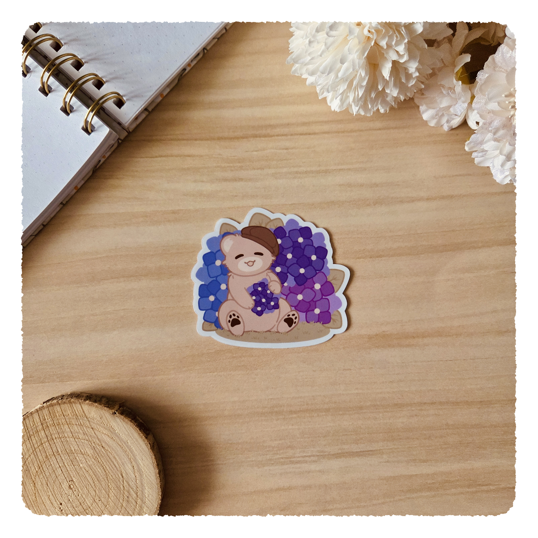 Kiss Cut Sticker - Flourishing Dreams I Hortensien