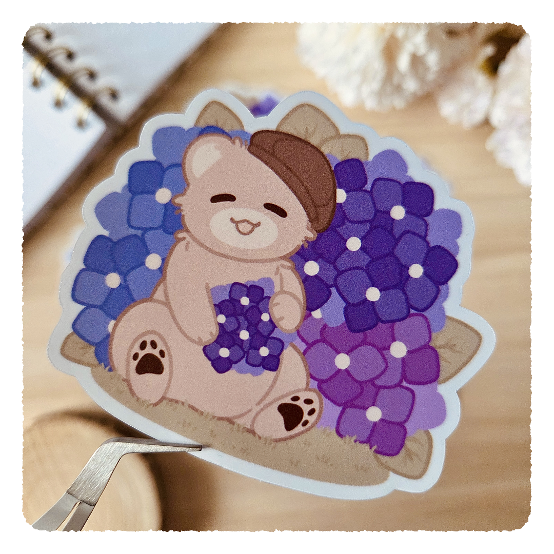 Kiss Cut Sticker - Flourishing Dreams I Hortensien