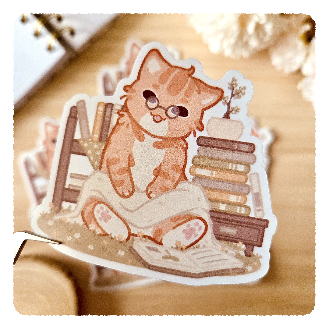 Kiss Cut Sticker - Life is better with a book