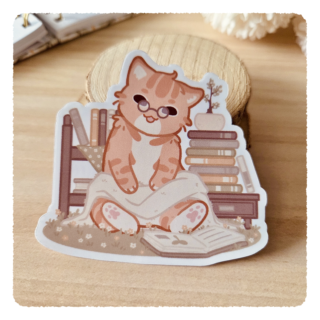 Kiss Cut Sticker - Life is better with a book