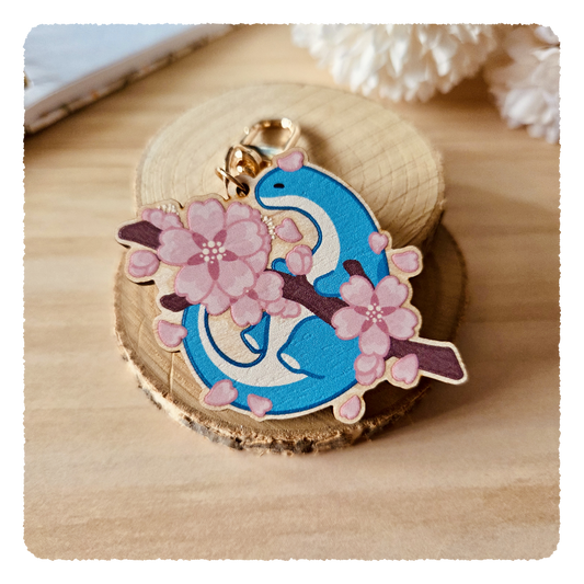 wooden charm - Memories under cherry blossoms