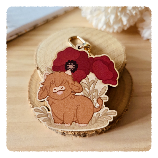 wooden charm - Flourishing Days I Poppies