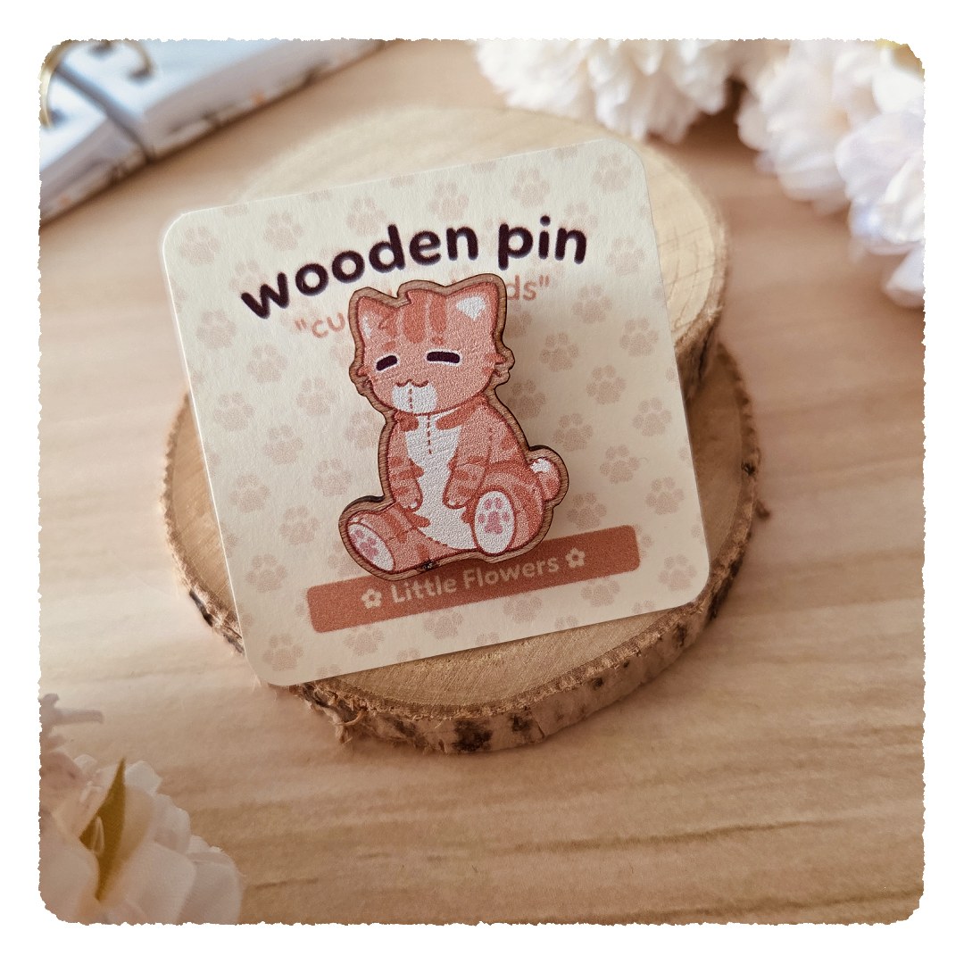 Holzpin - Cuddly Friends I Kleiner Flowers