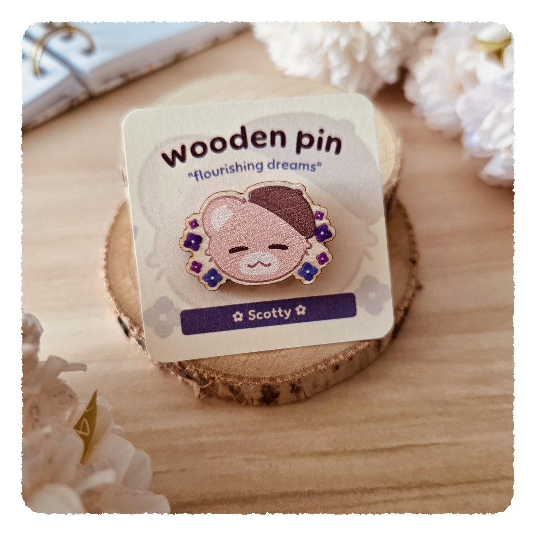 Holzpin - Flourishing Dreams I Hortensien