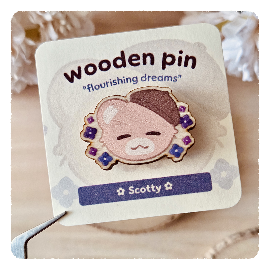 Holzpin - Flourishing Dreams I Hortensien