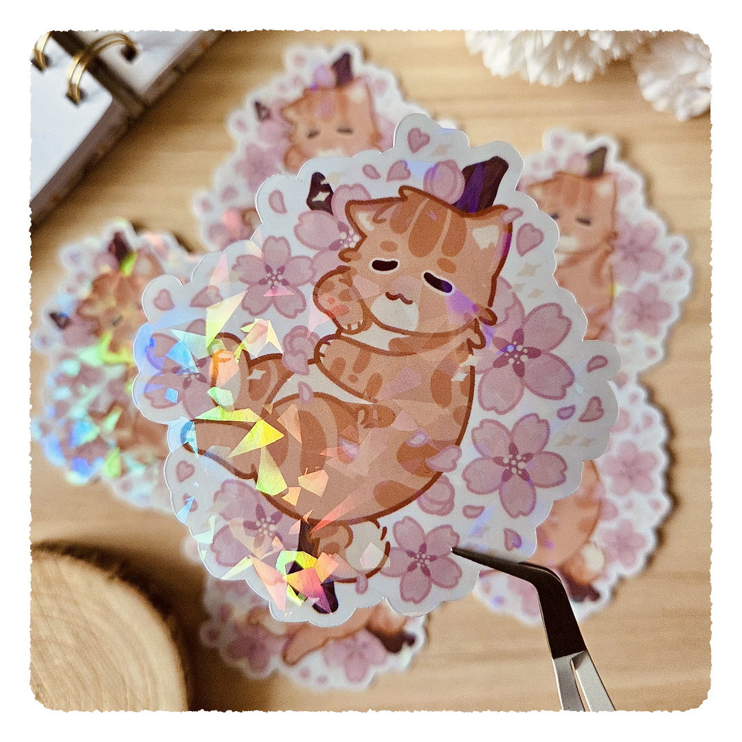 Kiss Cut Sticker - Cherry Blossom Friends I Kleiner Flowers
