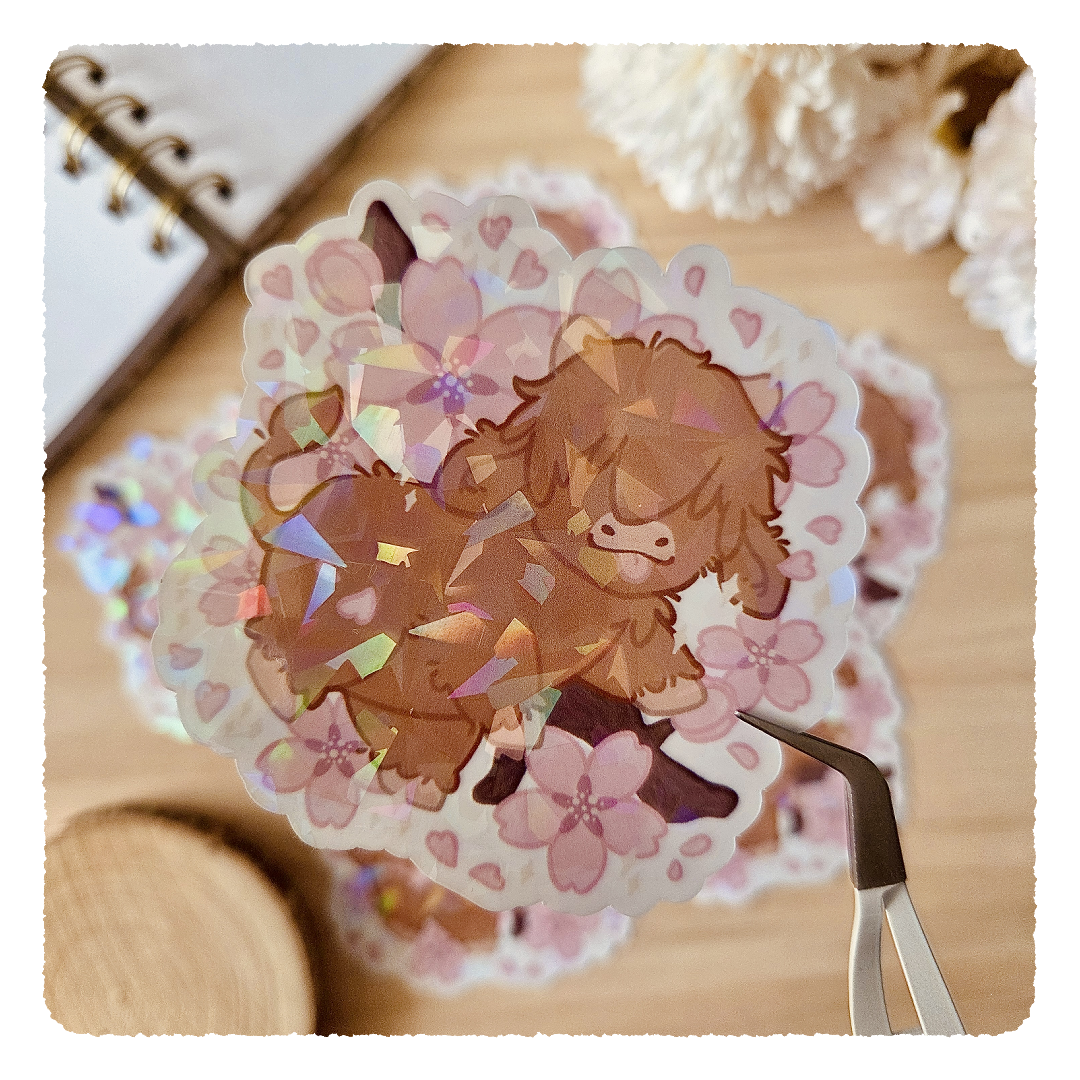Kiss Cut Sticker - Cherry Blossom Friends I Harvey