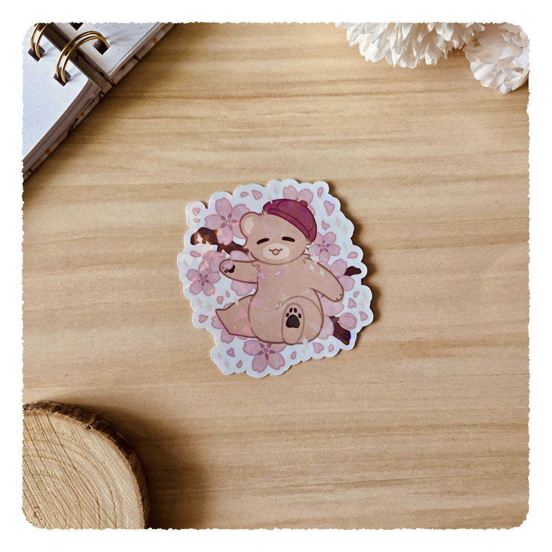 Kiss Cut Sticker - Cherry Blossom Friends I Scotty