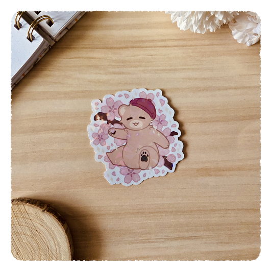 Kiss Cut Sticker - Cherry Blossom Friends I Scotty
