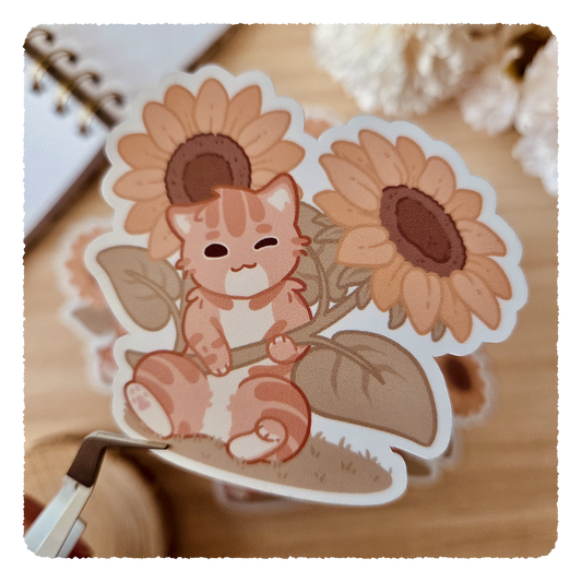 Kiss Cut Sticker - Flourishing Dreams I Sonnenblumen