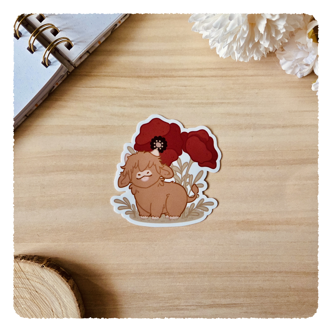 Kiss Cut Sticker - Flourishing Dreams I Mohnblumen