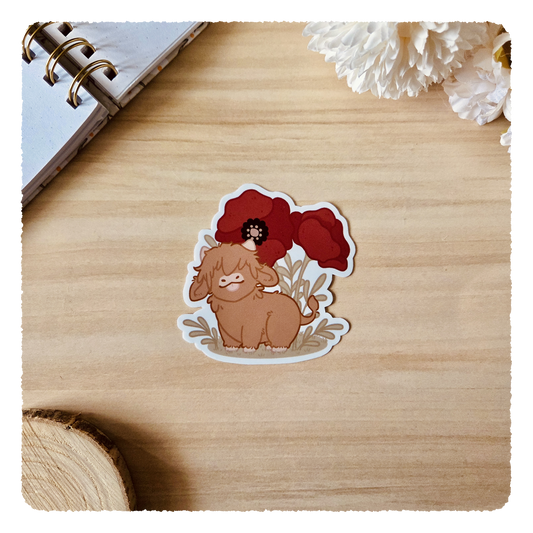 Kiss Cut Sticker - Flourishing Dreams I Mohnblumen
