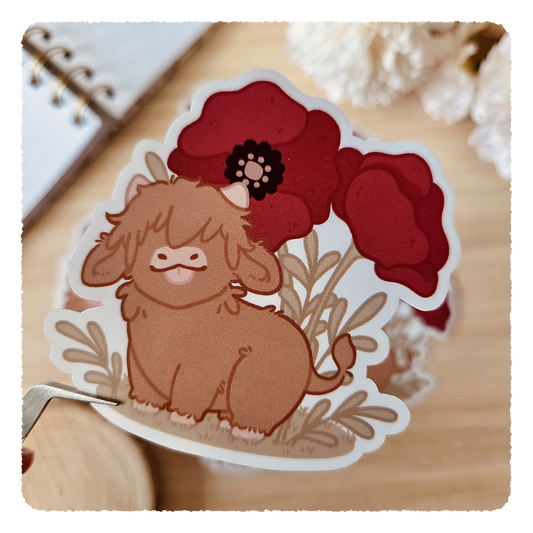 Kiss Cut Sticker - Flourishing Dreams I Mohnblumen