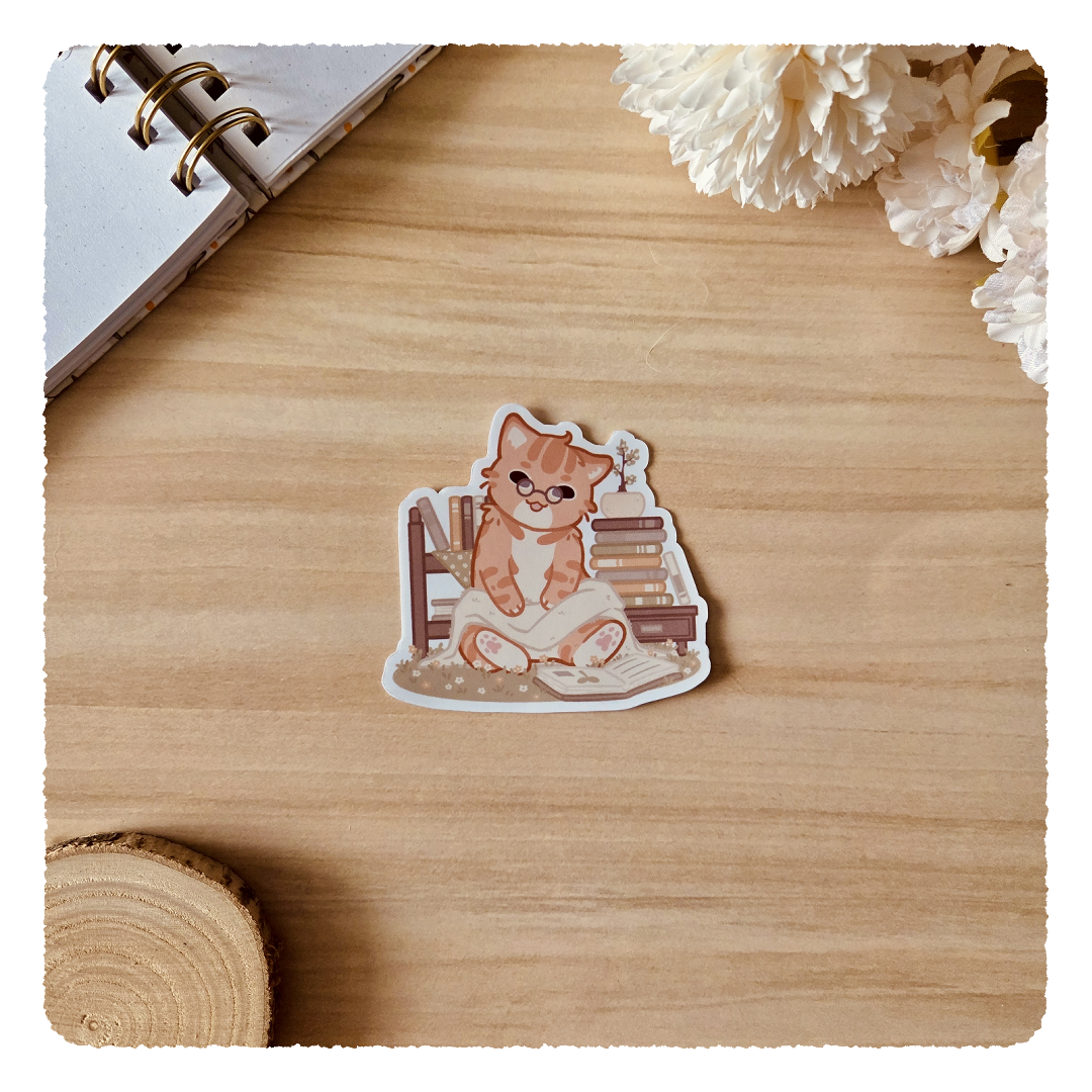 Kiss Cut Sticker - Life is better with a book