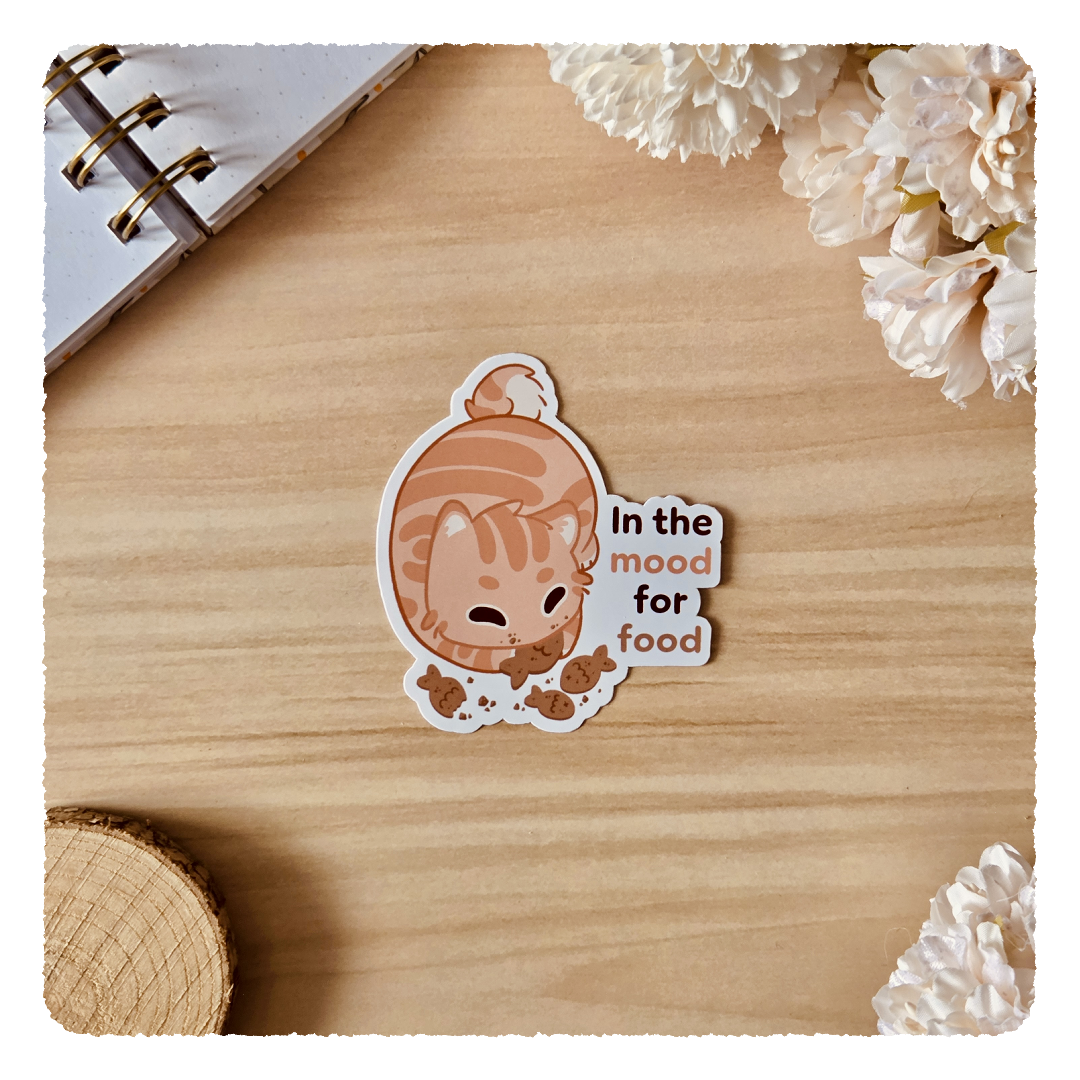 Kiss Cut Sticker - In the mood for food