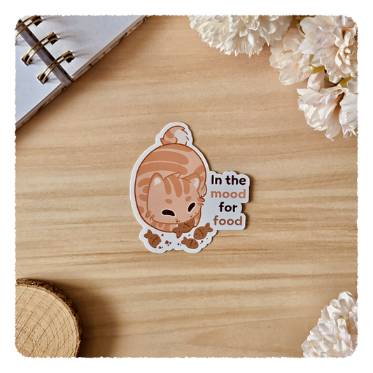 Kiss Cut Sticker - In the mood for food