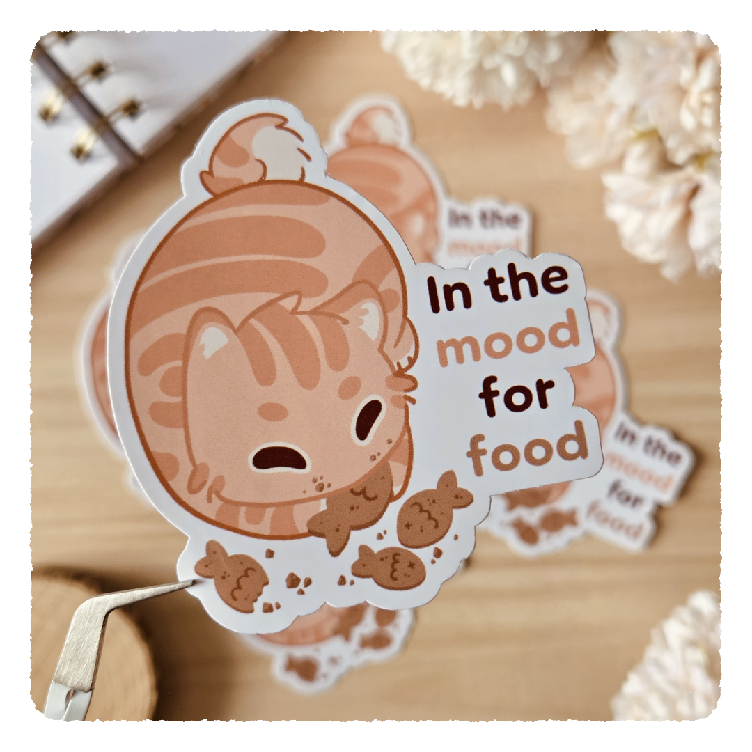 Kiss Cut Sticker - In the mood for food