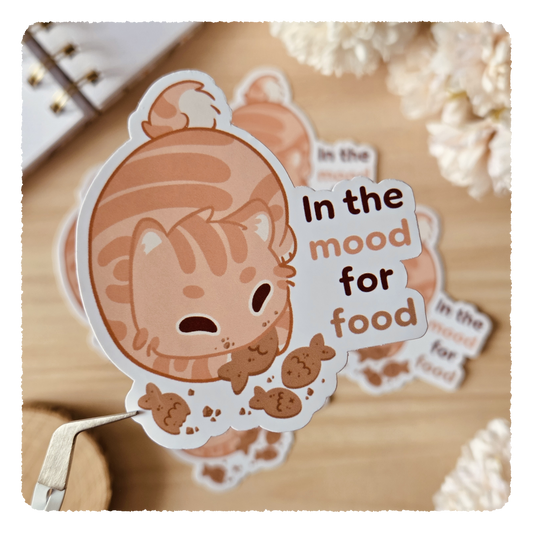 Kiss Cut Sticker - In the mood for food