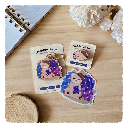 Flourishing Dreams Set I Hortensien