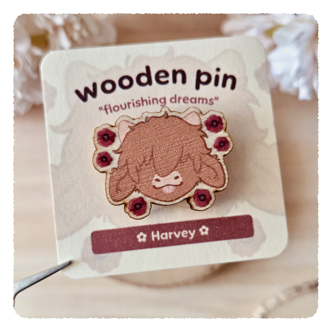 Holzpin - Flourishing Dreams I Mohnblumen