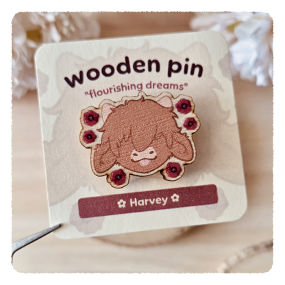 Holzpin - Flourishing Dreams I Mohnblumen
