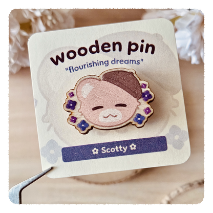 Holzpin - Flourishing Dreams I Hortensien